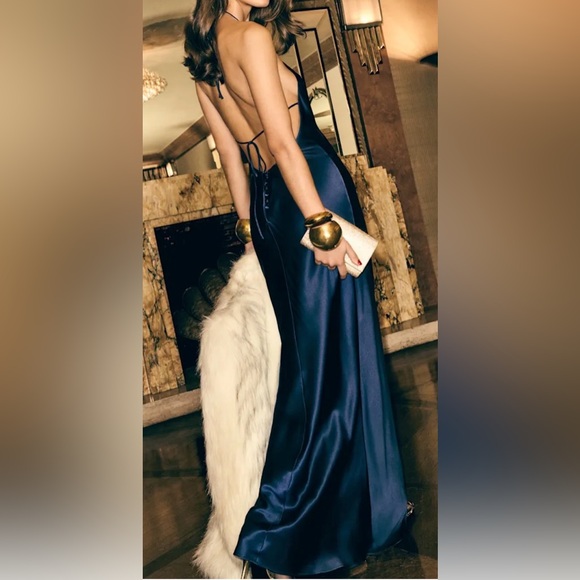 NEW reformation Jeany Silk Charmeuse Halter Navy Blue Dress sz S is  available for purchase on au PAY Market - Imported Goods Online Store  Co.Ltd. | au PAY Market - Online Shopping Site